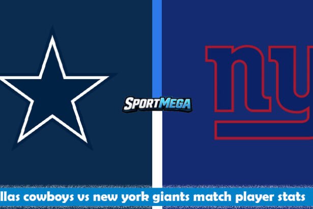 dallas cowboys vs new york giants match player stats