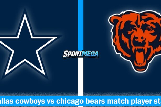dallas cowboys vs chicago bears match player stats