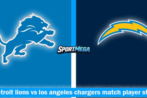 detroit lions vs los angeles chargers match player stats
